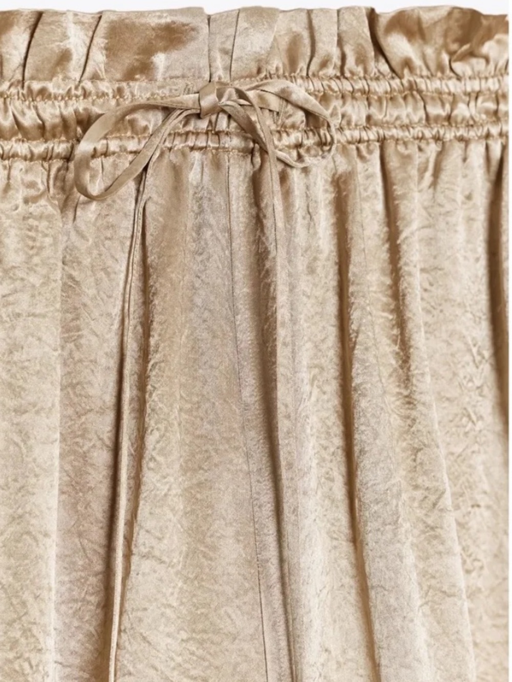 Zara Satin Maxi Skirt in Golden Brown - Picture 4 of 5